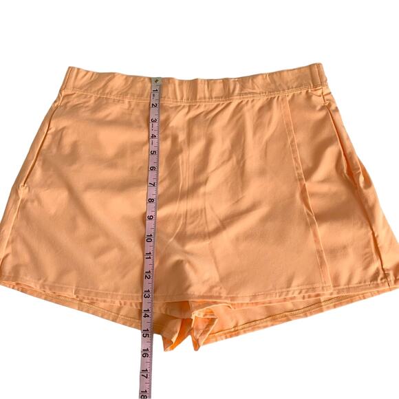 Halara High Waisted Multiple Pockets Orange Casual Athleisure Shorts XL - Picture 2 of 7